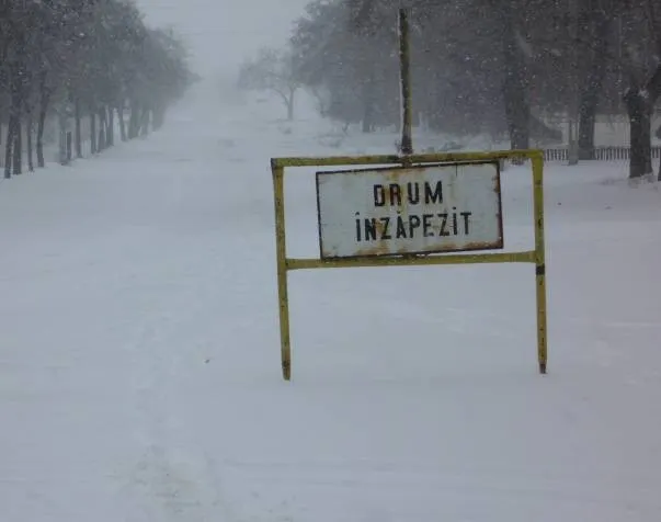 Drumul de legătură spre Cota 1400, momentan închis