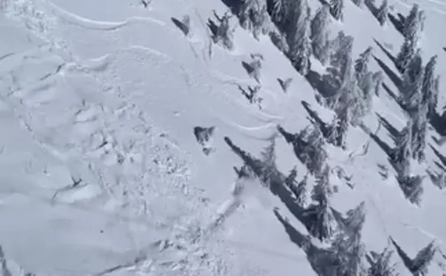 Imagini incredibile cu un schior care a fost surprins de avalanșă în Munții Bucegi | VIDEO