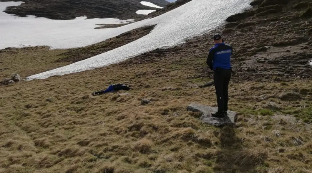 Jandarmii montani prahoveni au coborât de pe munte un cadavru şi au salvat un urs din laţ