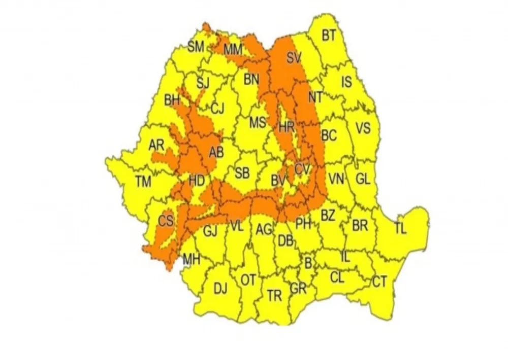 Prahova sub cod portocaliu de vânt și viscol! 