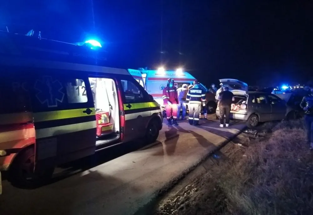 Accident cu cinci victime în Urlați, la intrare dinspre pe DN1B  