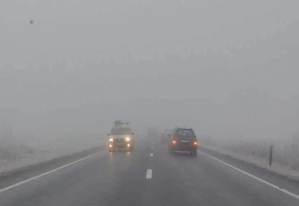 Cod galben de ceață în România. Avertizare meteo pentru 22 de județe
