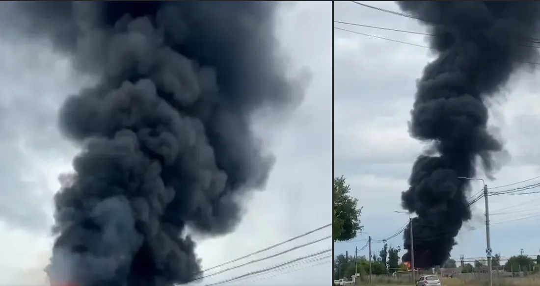 Incendiul de lângă rafinăria Lukoil din Ploiești, lichidat. Trei persoane au suferit atacuri de panică - VIDEO
