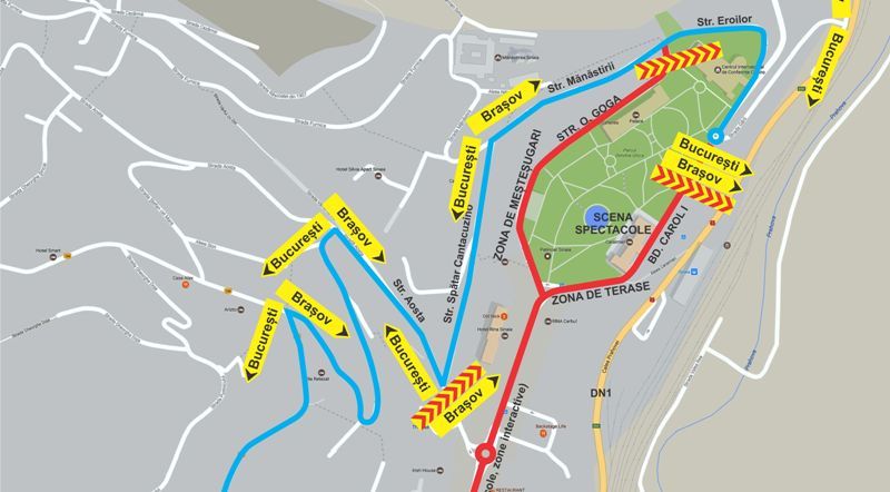 Atenție, șoferi! Restricții de circulație pe Valea Prahovei cu ocazia organizării festivalului "Sinaia Forever"