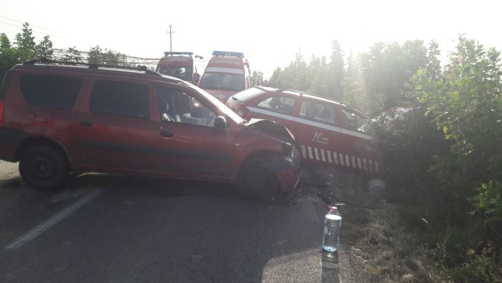 Trafic blocat pe DJ 102 L, la Măgurele din cauza unui accident