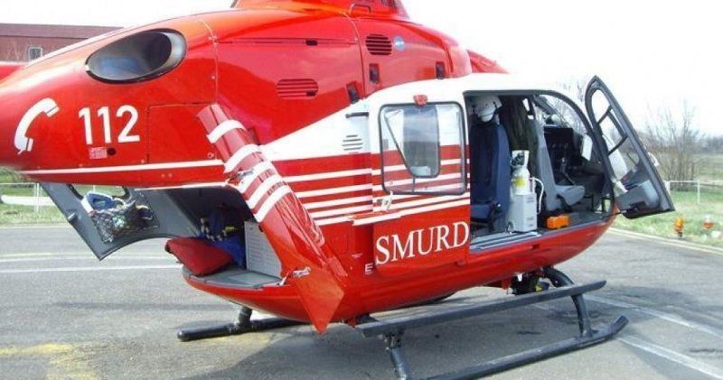 Biciclist rănit grav într-un accident DN 1, la Românești. A fost solicitat elicopterul SMURD