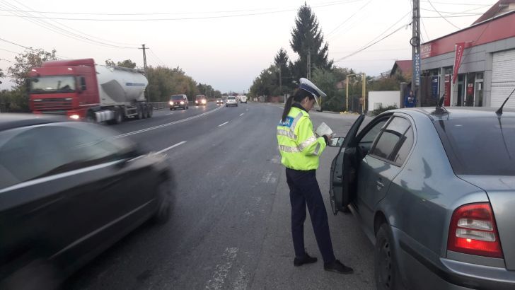 Zeci de vitezomani au fost sancționați, pe DN 1, în județul Prahova