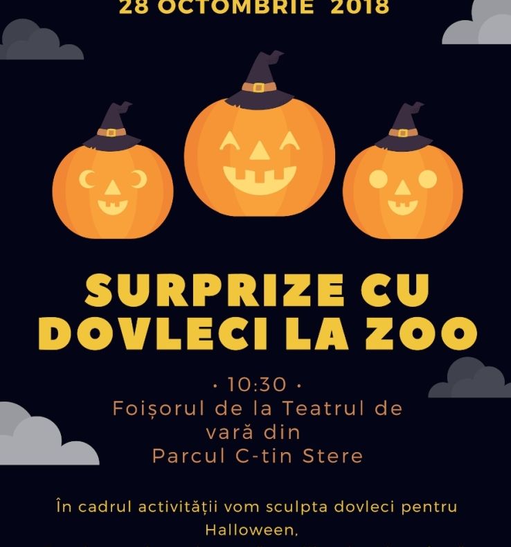 Surprize cu dovleci la ZOO Ploiești din Parcul Ctin Stere