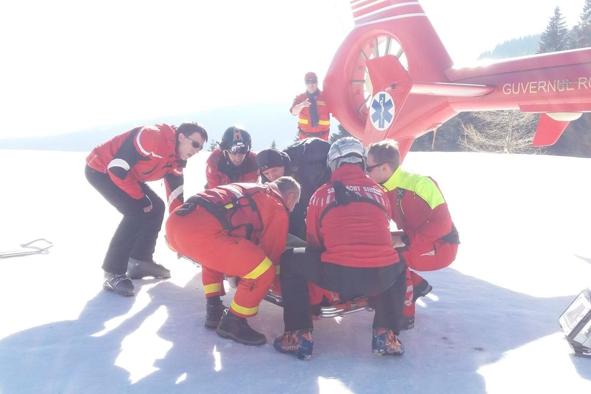 Accident la schi în Sinaia. Victima, preluată de elicopterul SMURD