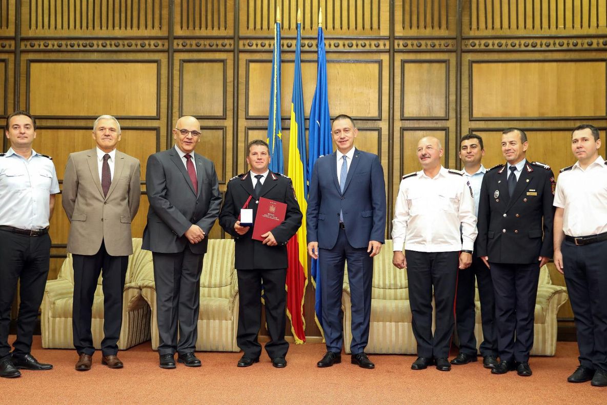 Eroul de la ISU Prahova, decorat cu cele mai importante distincții ale MAI