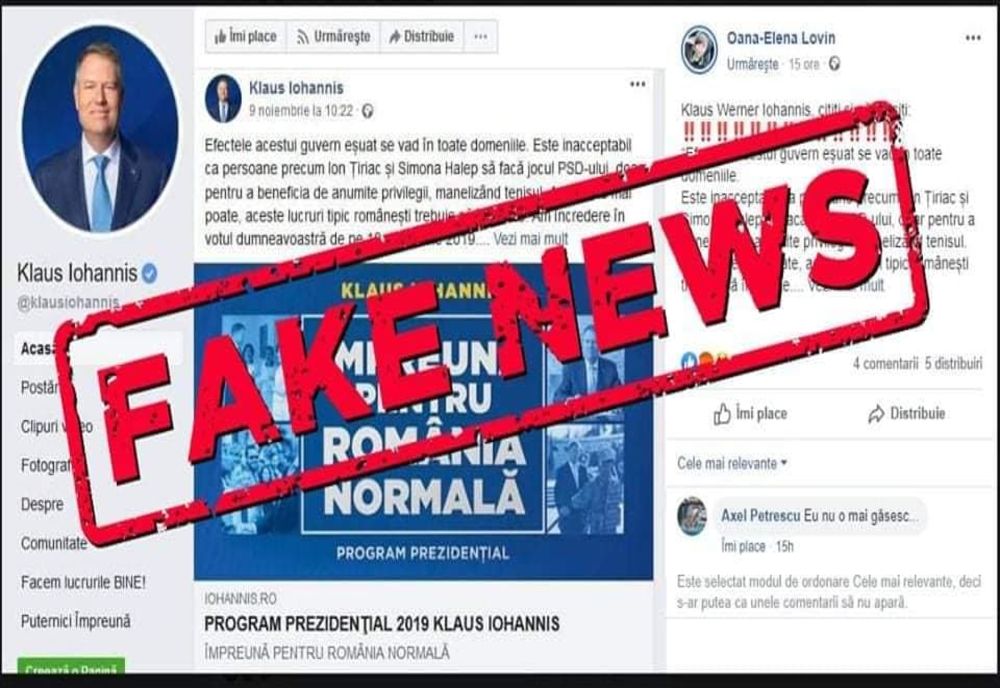 PNL Prahova: Atenție! Postare falsă atribuită lui Klaus Iohannis!  Ultima minciună de campanie pe care goarnele PSD o distribuie în mediul online