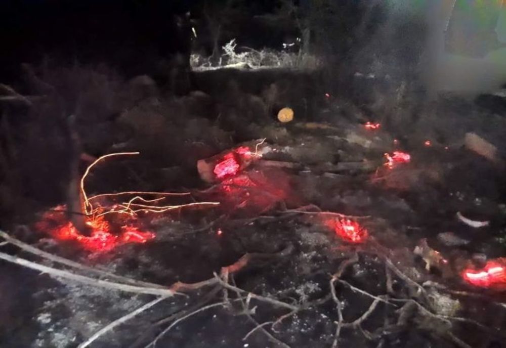 Zeci de incendii de vegetaţie uscată, stinse, în ultimele 24 de ore, de pompierii prahoveni