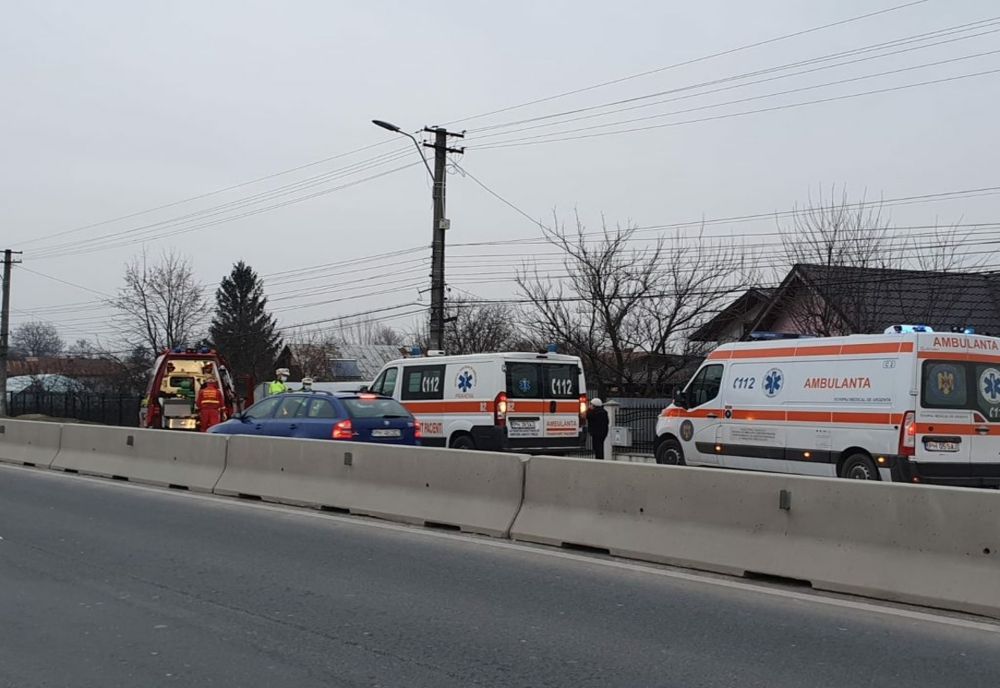 Accident pe DN 1B în Prahova. O femeie de 78 de ani a ajuns la spital 
