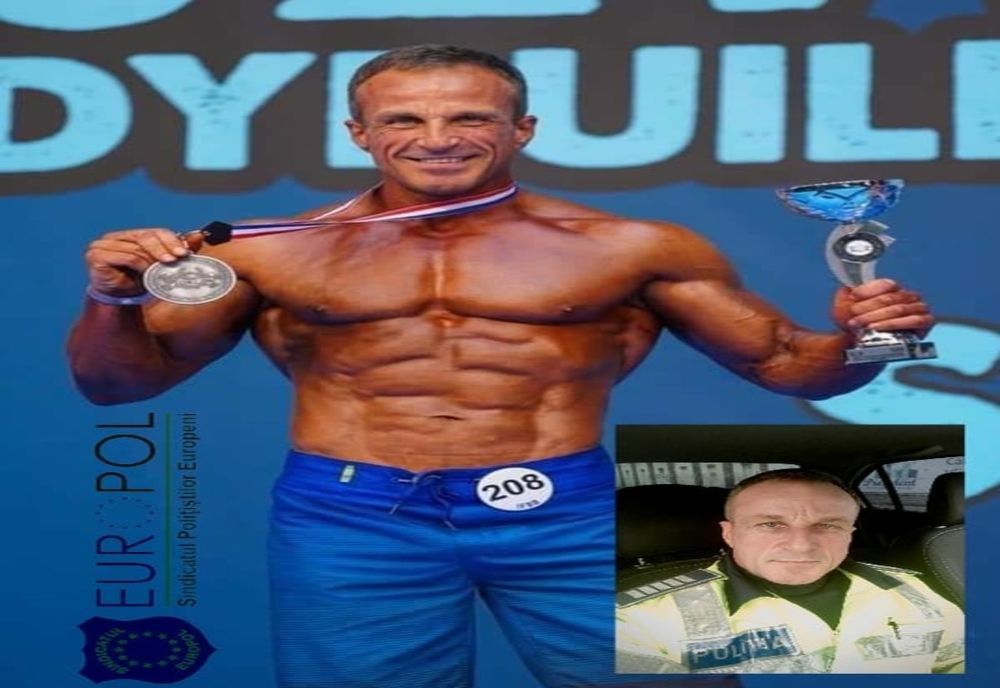 Polițist din Prahova, medaliat cu argint la Campionatul European de Culturism și Fitness