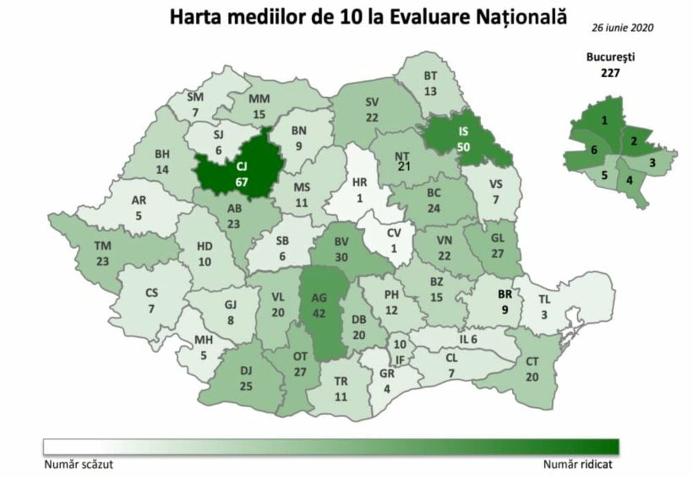 Sute de note mărite după contestații, în Prahova, la Evaluarea Națională