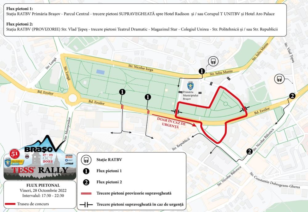 TESS Rally Brașov 51 restricționează traficul!
