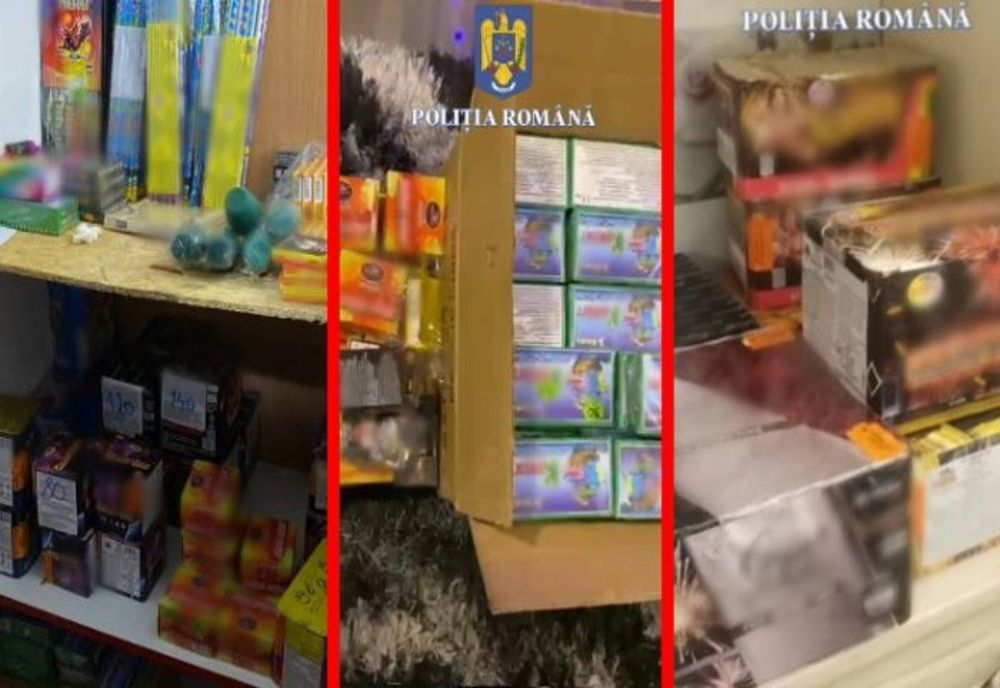 Prahova. 180 de kilograme de artificii şi petarde, confiscate de poliţişti în urma unor percheziţii 