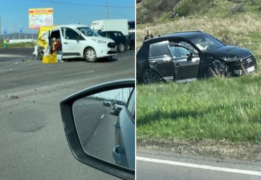Accident pe DN1. Un bărbat de 56 de ani a fost rănit 