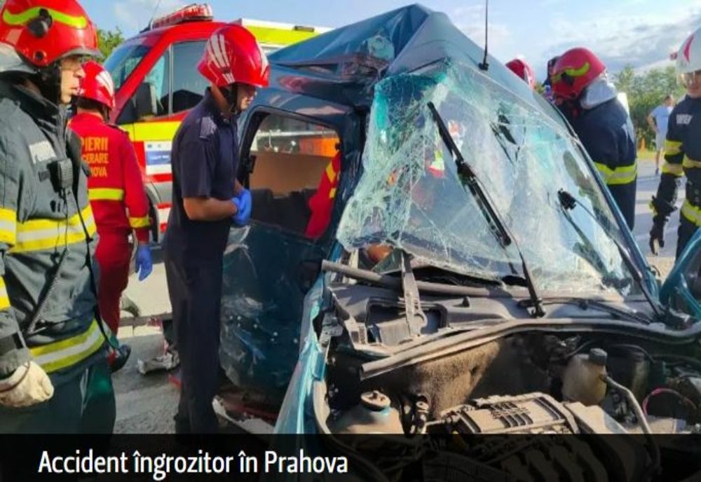Accident îngrozitor în Prahova. Un om a murit, trei sunt în stare gravă