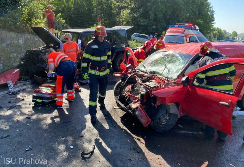 DOUĂ PERSOANE RĂNITE ÎNTR-UN ACCIDENT PRODUS PE DN1, LA NISTOREȘTI