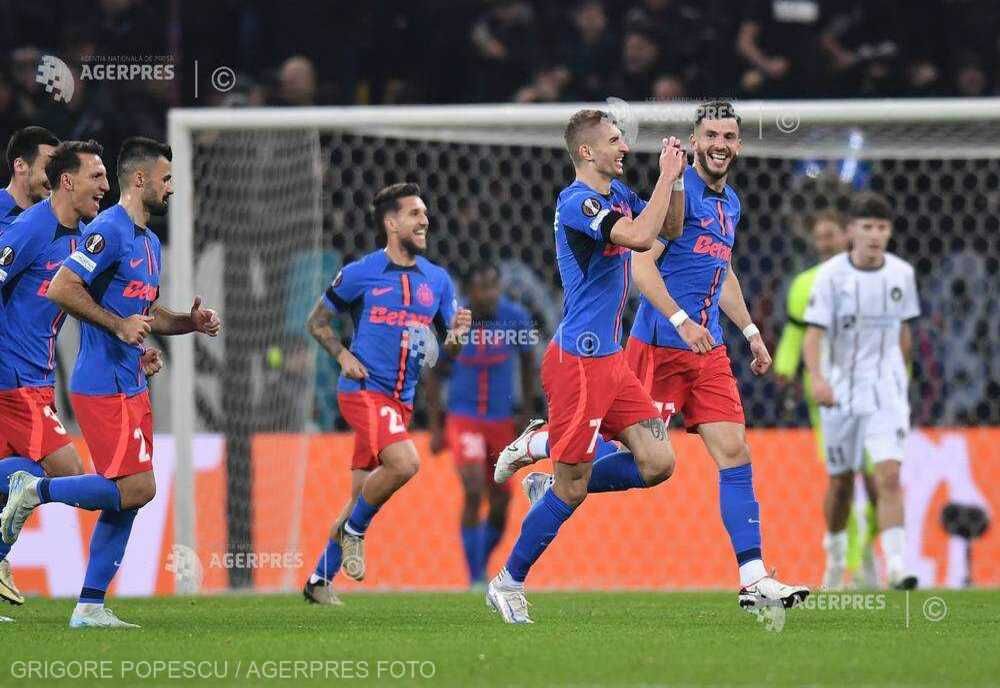 FOTBAL: VICTORIE PENTRU FCSB ÎN EUROPA LEAGUE, 2-0 CU FC MIDTJYLLAND