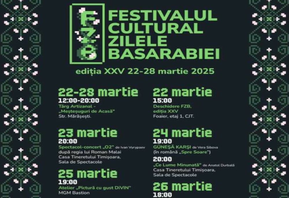 FESTIVALUL 'ZILELE BASARABIEI' ÎNCEPE SÂMBĂTĂ