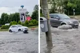 Potop la Ploiești. Furtuna a înecat orașul în câteva minute, iar mai multe străzi au fost acoperite de apă - VIDEO