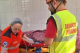 Adolescent de 14 ani, accidentat grav pe un traseu de mountain-bike din Azuga. A fost transportat cu elicopterul la București