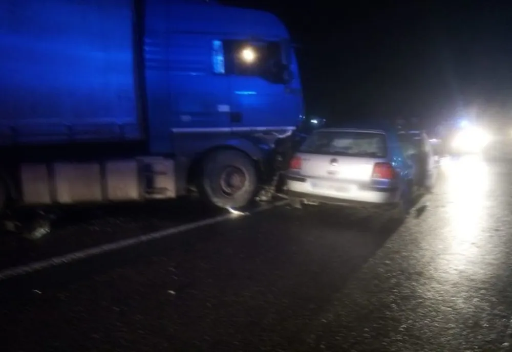FOTO Accident grav pe DN1A, la Zalhanaua