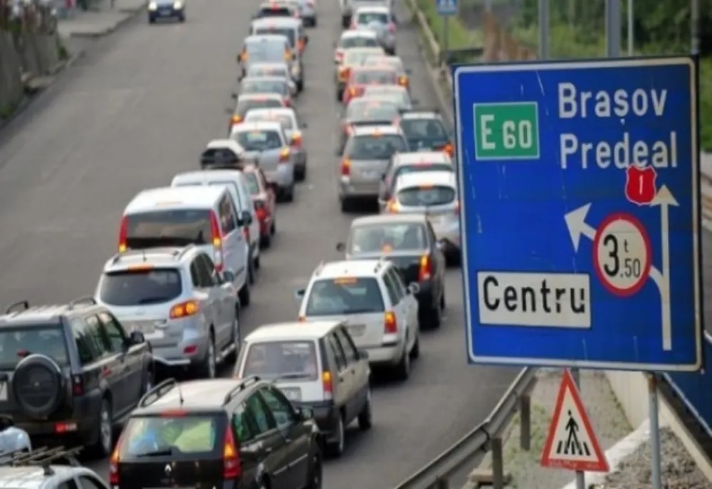 Trafic intens pe Valea Prahovei