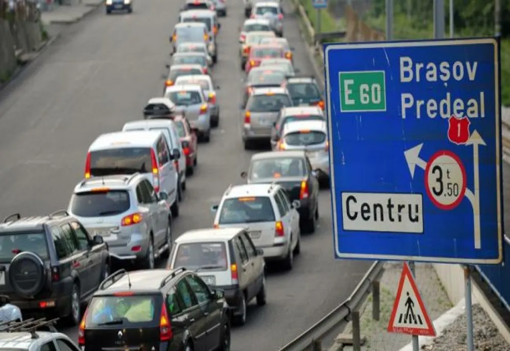 Valori de trafic ridicate pe DN1 Valea Prahovei