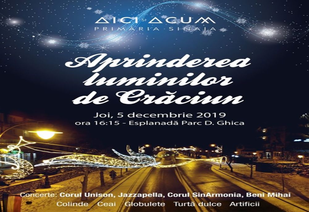 Evenimente frumoase la Sinaia, în ajun de Moş Nicolae