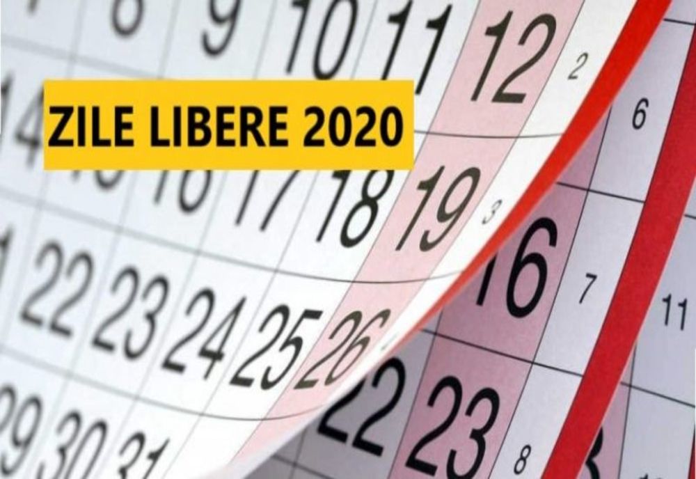 Zile libere legale 2020