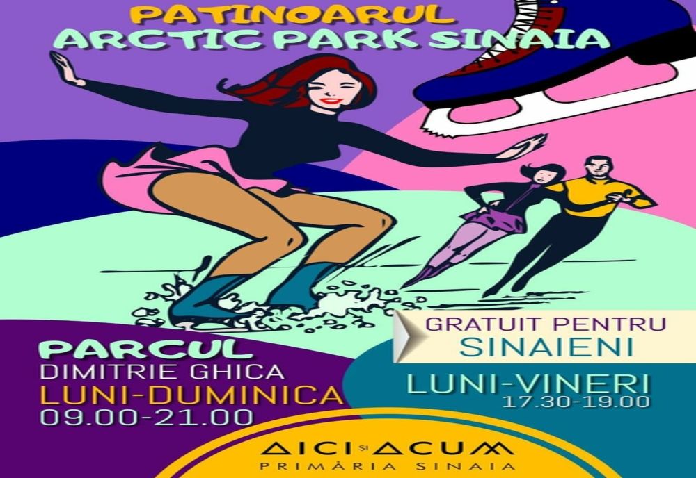 Patinoarul din Sinaia s-a redeschis. Cine are acces gratuit