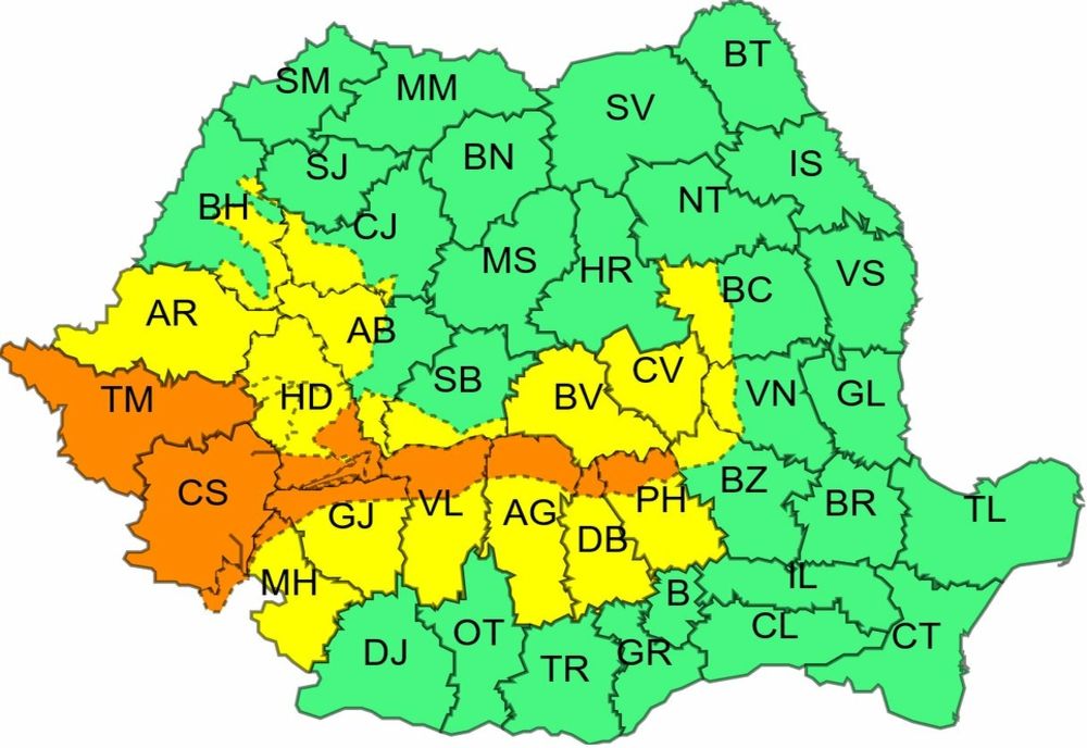 Cod portocaliu de viscol puternic și ninsori abundente în zonele de munte a județelor Dâmbovița și Prahova
