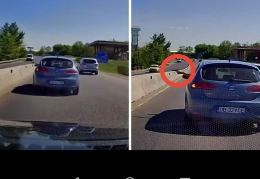 Un șofer din Dâmbovița a scos pistolul în traficul de pe DN1