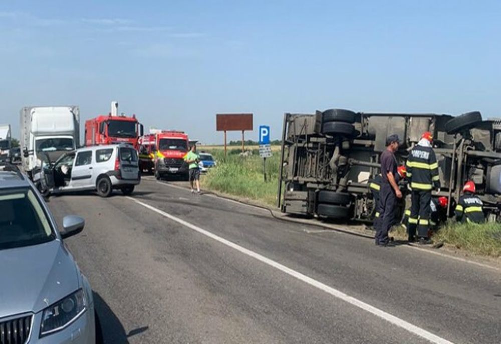 Accident grav pe DN 1B, în Prahova. Trafic restricționat