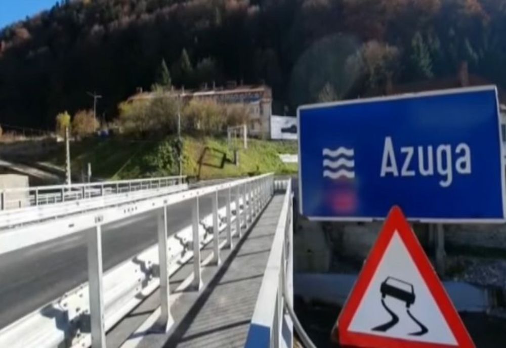 Prahova. Podul de pe DN1, de la Azuga. Lucrările au fost finalizate 