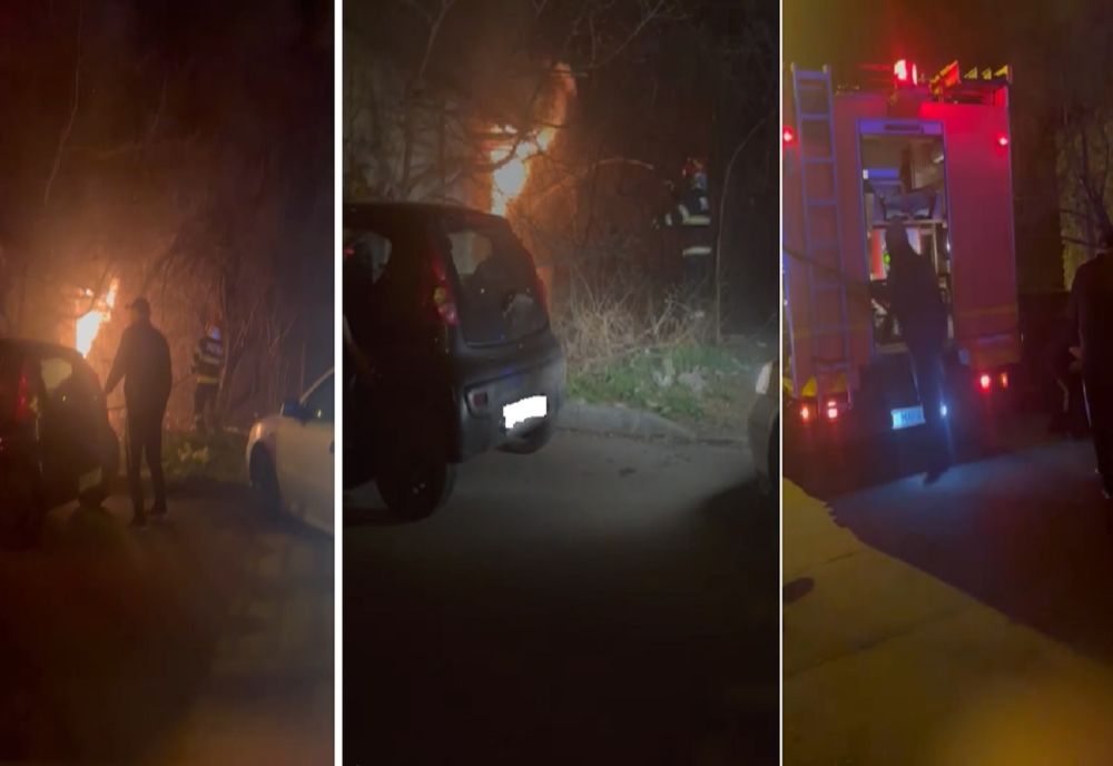 Incendiu la o casă în Ploiești. Pompierii au intervenit cu două autospeciale de intervenţie