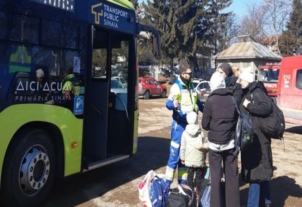 Popas, la Sinaia, pentru peste 100 de refugiați din Ucraina