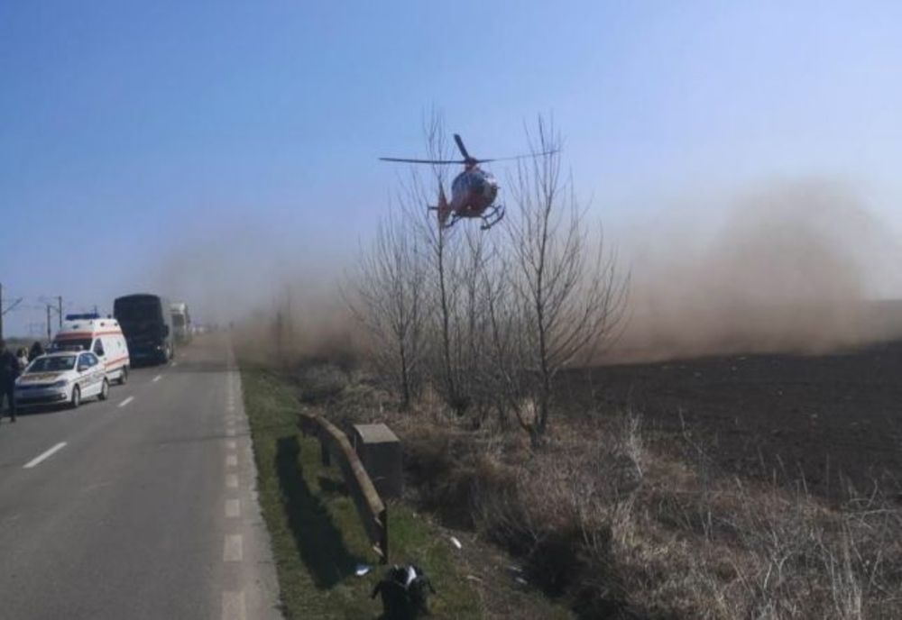 Prahova. Accident cu 4 autovehicule implicate. A fost solicitat elicopterul SMURD 