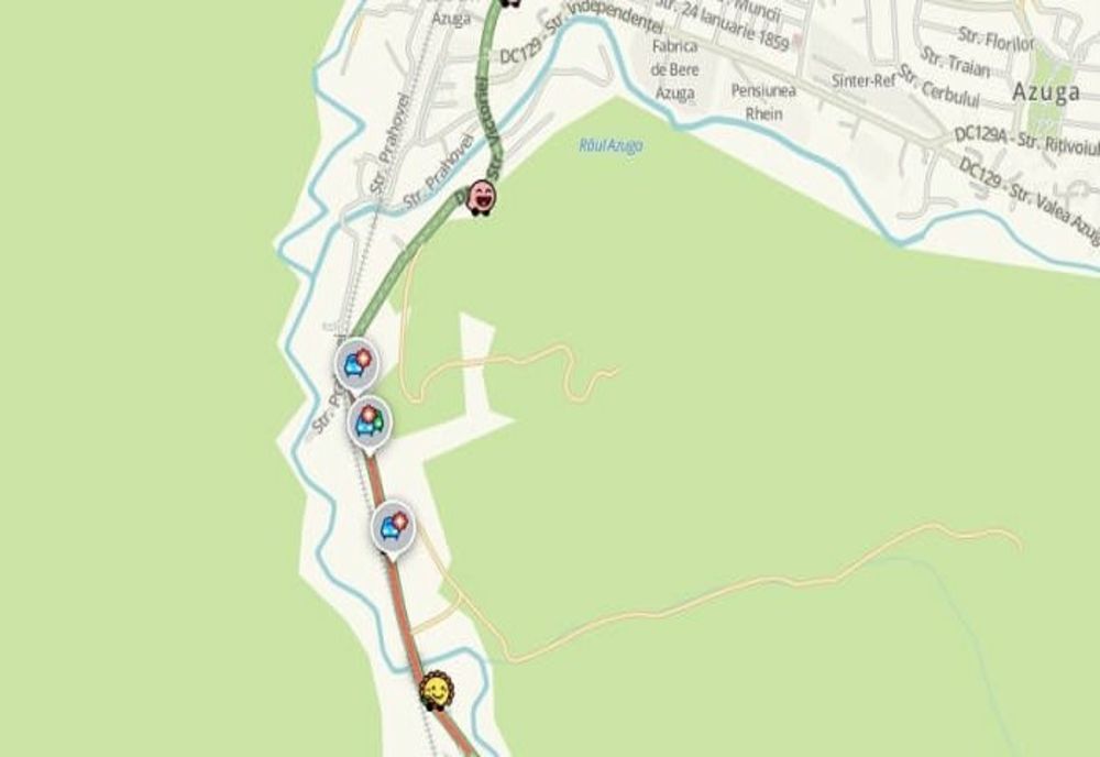 Cinci persoane, inclusiv doi copii, implicate într-un accident pe DN1, la Azuga