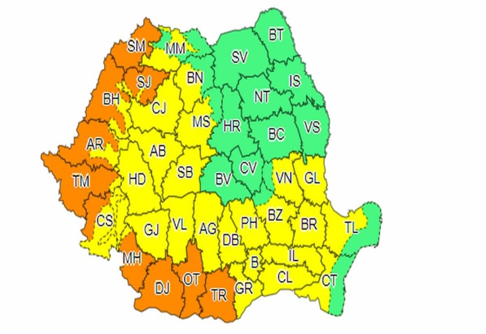 Cod galben de caniculă în Prahova. În mai multe județe a fost emis cod portocaliu