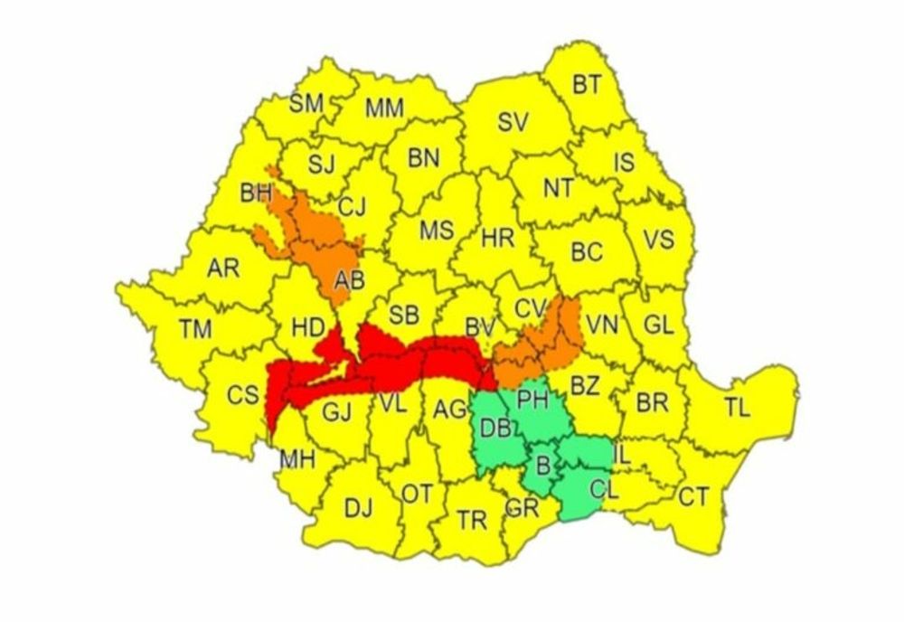 Cod galben de vânt în Prahova. Vor fi rafale de peste 90 km/oră