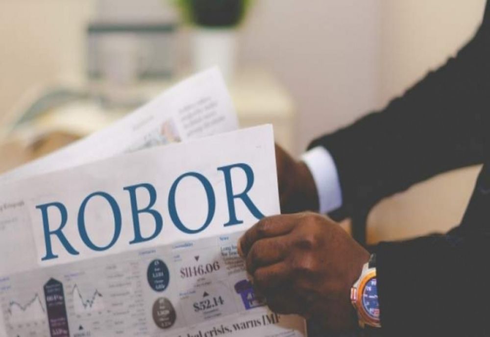 Indicele ROBOR la trei luni a scăzut la 6,06% pe an