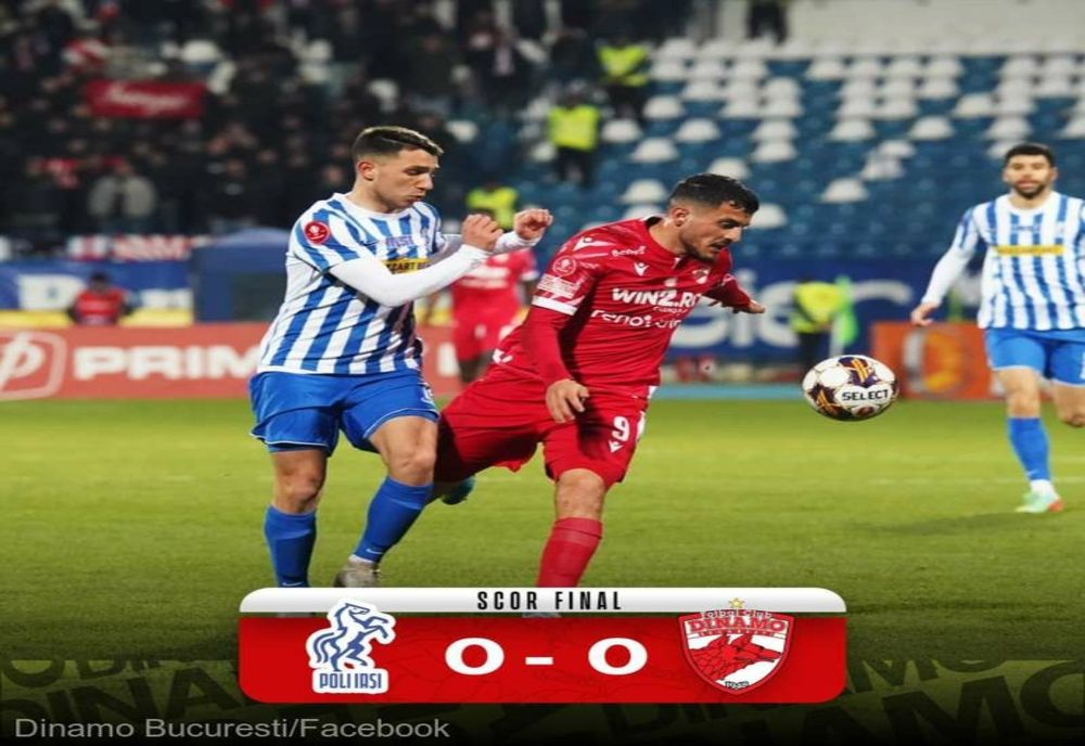 Fotbal: Politehnica Iaşi - Dinamo 0-0, în Superligă