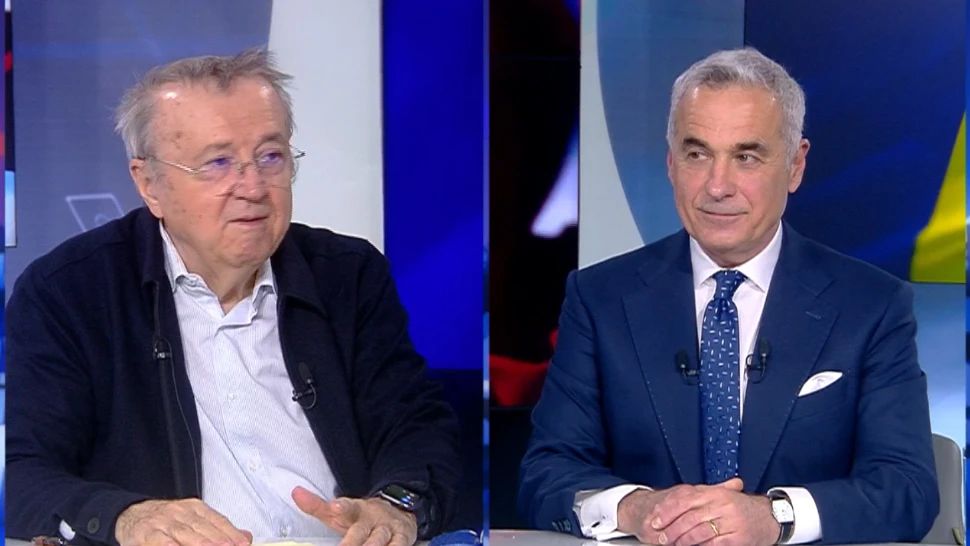 Ion Cristoiu și Călin Georgescu Foto: Realitatea Plus
