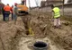 Lucrări de extindere a rețelei de canalizare pe o stradă din Ploiești