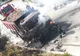 FOTO| VIDEO: Camion în flăcări pe DJ 713, pe drumul spre Peștera