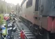 Locomotiva unui tren privat de călători a luat foc în Gara Sinaia